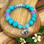 Wombat Bracelet with Natural Turquoise Magnesite Gemstones