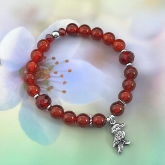 Red Carnelian Custom Charm Bracelet. Choose Your Charm!