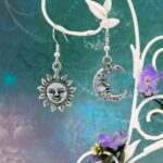 Sun & Moon, Day & Night Dangle & Drop Earrings