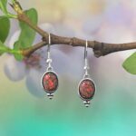 Red Opal Earrings