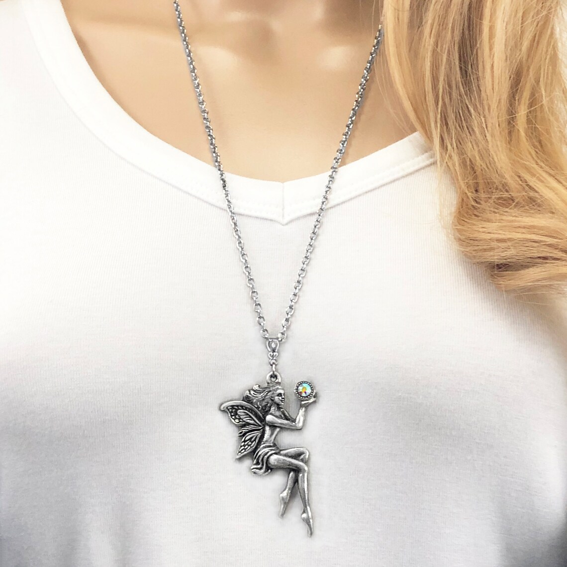 Fairy Crystal Larger Style Necklace - Image 2