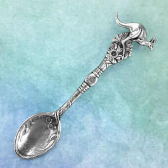 Kangaroo Australian Souvenir Pewter Spoon