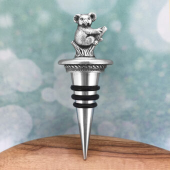 Koala Australian Souvenir Pewter Bottle Stop