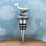 Whales Pewter Bottle Stop