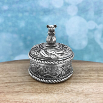 Koala In Gumnut Miniature Australian Souvenir Jewellery Box