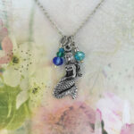 Mermaid Necklace, Blue Crystals