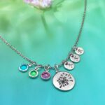 Dandelion Wish Personalised Family Necklace