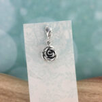 Rose Charm, Sterling Silver